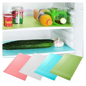 Refrigerator Mats, PVC Refrigerator Liners Mats Washable Can Be Cut Waterproof Fridge Pads Mat Drawer Table Placemats