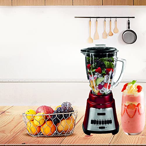 6-Cup Glass Jar 12-Speed Countertop Blender Red | The Storepaperoomates Retail Market - Fast Affordable Shopping
