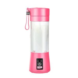 Nirelief Portable Blender Personal Blender with USB Rechargeable Mini Fruit Juice Mixer Personal Size Blender for Smoothies and Shakes Mini Juicer Cups Travel 380ml(Pink)