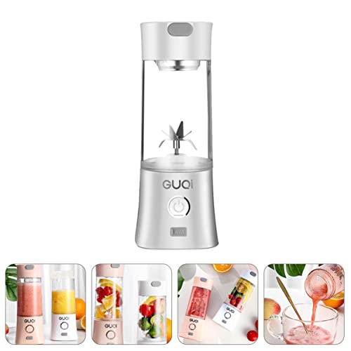 LIFKOME Charging Veggie White Powered Ml Portable Fresh Shakes with Home Juicer Mixing Small Fruit Usb Mah Mini Bbq Cup Bottle Personal Machine Electric and Travel Rechargeable Mixer | The Storepaperoomates Retail Market - Fast Affordable Shopping