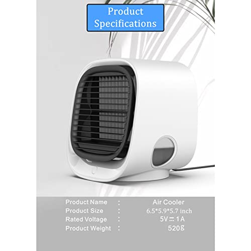 HJINGBIN Air Conditioner Unit Portable Quiet, USB 3-Speed Fan Speed Quiet Air Conditioning Unit, Portable Quiet Portable Air Condition for Room Office | The Storepaperoomates Retail Market - Fast Affordable Shopping