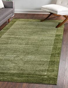 Unique Loom Del Mar Collection Area Rug-Transitional Inspired with Modern Contemporary Design, 3′ 3 x 5′ 3 Rectangular, Light Green/Beige
