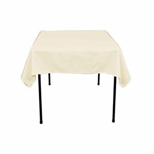 Tablecloth for 33″x33″ Square Table by Florida Tablecloth Factory (Ivory)