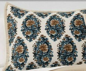 Threshold Velvet Navy Paisley Standard Pillow Sham | The Storepaperoomates Retail Market - Fast Affordable Shopping