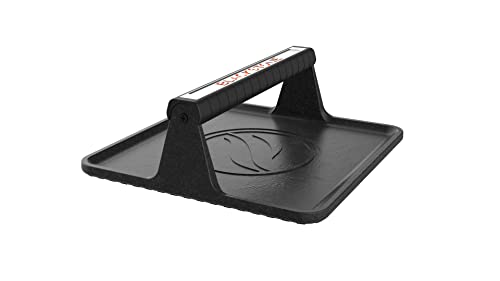 Blackstone XL Griddle Press, 5436, Cast Iron Smooth Grill Meat Press for Crispy Bacon, Evenly Cooked Steak & Healthier Hamburgers – Sandwich Sear Press, Black | The Storepaperoomates Retail Market - Fast Affordable Shopping