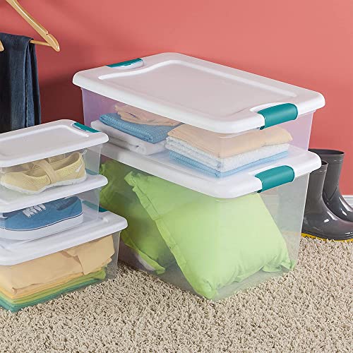 Sterilite 32 Quart Multipurpose Plastic Stackable Storage Box Container with Latching Lid for Home or Office Organization, Clear (12 Pack) | The Storepaperoomates Retail Market - Fast Affordable Shopping