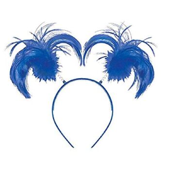 amscan Feathers & Ponytails Headband Costume Party Headwear Accessory, Blue, Plastic, 5″ X 8″. Costume, One Size (399414.22) | The Storepaperoomates Retail Market - Fast Affordable Shopping