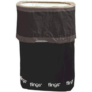 AMSCAN Black Flings Pop-Up Trash Bin Value Pack | 5 Ct