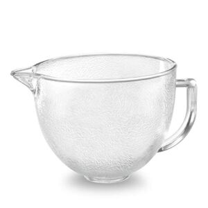 KitchenAid Tilt-Head Hammered Glass Bowl with Lid, 5-Quart