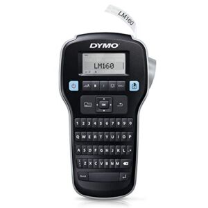 DYMO Label Maker LabelManager 160 Portable Label Maker, Easy-to-Use, One-Touch Smart Keys, QWERTY Keyboard, Large Display, for Home & Office Organization, Black