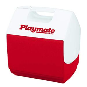 Igloo Playmate Pal 7 Quart Personal Sized Cooler White, 11.75 x 8.25 x 12-Inch, 7 Qt Red
