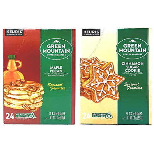 Green Mountain K Cups Seasonal Variety Pack of 2 Flavors – Cinnamon Sugar Cookie and Maple Pecan – Pack of 48 K Cups – 24 K Cups Per Flavor – For Use of Keurig Coffee Makers | The Storepaperoomates Retail Market - Fast Affordable Shopping