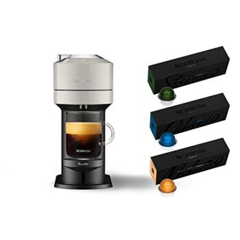 Nespresso Vertuo Next Coffee & Espresso Machine NEW by Breville, Light Grey, Coffee Maker and Espresso Machine + Nespresso Capsules VertuoLine Medium and Dark Roast Coffee, 30 Count Coffee Pods | The Storepaperoomates Retail Market - Fast Affordable Shopping