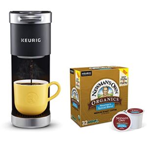 Keurig K-Mini Plus Coffee Maker with Newman’s Own Organics Newman’s Special Blend, 32 Count