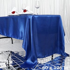 TABLECLOTHSFACTORY Royal 60×126 Rectangle Satin Tablecloth