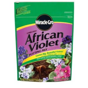 Miracle-Gro 0044607-323 African Violet Potting Mix – 8 Quart