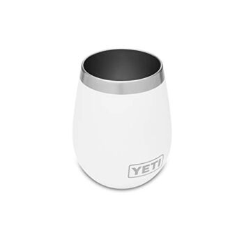YETI Rambler 10 oz Wine Tumbler, Vacuum Insulated, Stainless Steel, White | The Storepaperoomates Retail Market - Fast Affordable Shopping
