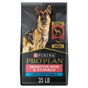 Purina Pro Plan Sensitive Stomach and Stomach Large Breed Dog Food, Salmon Formula – 35 lb. Bag