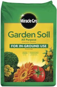 Miracle-Gro Garden Soil All Purpose: 2 cu. ft, for In-Ground Use, Feeds for 3 Months, Amends Vegetable, Flower and Plant Beds
