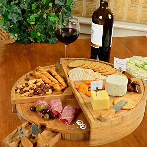 Picnic at Ascot Multi-Level Cheese/Charcuterie Board – Patented Unique Design Stores as a Wedge | The Storepaperoomates Retail Market - Fast Affordable Shopping