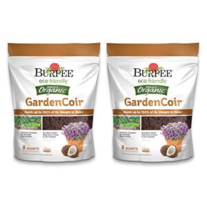 Burpee Organic Garden Coir, 8, Quart (2 Pack)