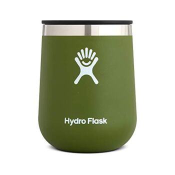 Hydro Flask 10 oz Wine Tumbler – Stainless Steel & Vacuum Insulated – Press-In Lid – Olive | The Storepaperoomates Retail Market - Fast Affordable Shopping