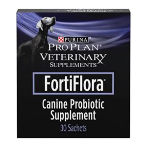 Purina Pro Plan Veterinary Supplements FortiFlora Dog Probiotic Supplement, Canine Nutritional Supplement – (6) 30 ct. Boxes