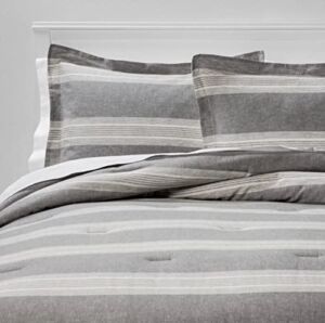 Chambray Yarn Dye Stripe Comforter & Sham Set – Threshold King