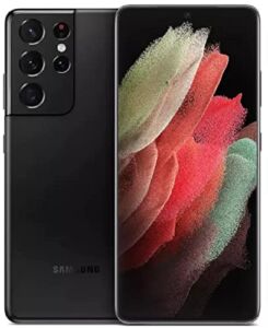 Samsung Galaxy S21 Ultra 5G | Factory Unlocked Android Cell Phone | US Version 5G Smartphone | Pro-Grade Camera, 8K Video, 108MP High Res | 128GB, Phantom Black (SM-G998UZKAXAA) (Renewed)