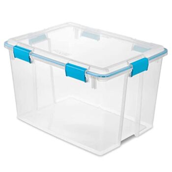 Sterilite 80 Quart Multipurpose Clear Plastic Gasket Box Storage Container Tote Bin with Latching Lid for Home and Office Organization, (16 Pack) | The Storepaperoomates Retail Market - Fast Affordable Shopping