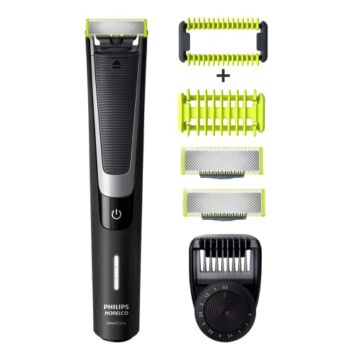 PHILIPS Norelco OneBlade Pro Kit, Hybrid Electric Trimmer and Shaver, QP6520 + OneBlade Body Kit, 3 pieces, Black, 1 Count | The Storepaperoomates Retail Market - Fast Affordable Shopping