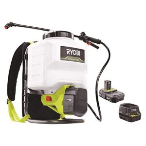 RYOBI ONE+ 18-Volt Lithium-Ion Cordless 4 Gal. Backpack Chemical Sprayer – 2.0Ah Battery and Charger Included
