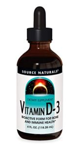Source Naturals Vitamin D-3 Liquid Drops 2000 iu Supports Bone & Immune Health – 4 Fluid oz