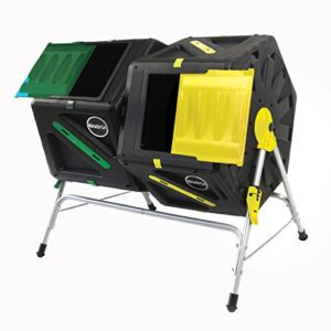 Miracle-Gro Dual Chamber Tumbling Composter, 105 L/27.7 Gallon Each Chamber