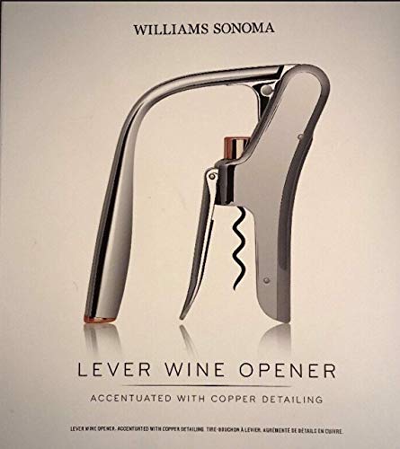 Williams Sonoma Lever Wine Opener Accentuated With Copper Detailing With Nonstick Screw & Built-in Foil Cutter | The Storepaperoomates Retail Market - Fast Affordable Shopping