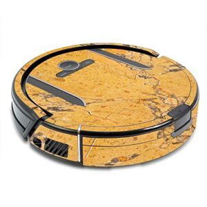 MightySkins Skin Compatible with Shark Ion Robot R85 Vacuum – Saffron Marble | Protective, Durable, and Unique Vinyl Decal wrap Cover | Easy to Apply, Remove, and Change Styles | Made in The USA