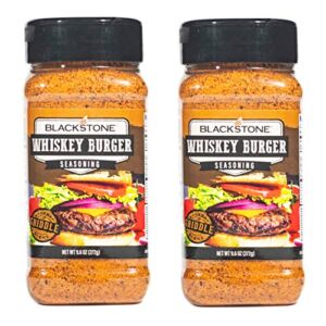 Ultimate Barbecue Spices, Gourmet Flavor Seasoning Bundle (2 Pack), Use for Grilling, Cooking, Smoking – Meat Rub, Dry Marinade, Rib Rub (Whiskey Burger, 9.6 Ounce)