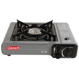 Coleman Camp Bistro 1-burner Butane Kitchen Outdoor Camping Trip Picnic Cooking Stove, Durable Enameled Steel Case,porcelain Enameled Cooking Surface,lightweight and Compact Design