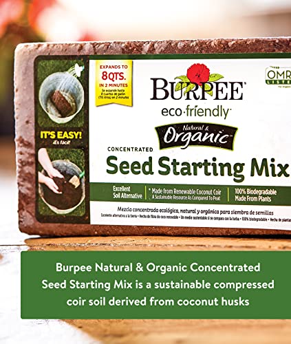 Burpee 8 qt Organic Coir Compressed Seed Starting Mix 1-Brick | The Storepaperoomates Retail Market - Fast Affordable Shopping