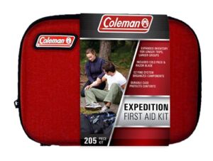 Coleman All Purpose Basic First Aid Kit for Minor Emergencies, a Light, Portable First aid kit with a Soft-Sided case – 205 Piece