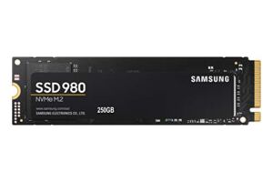 SAMSUNG 980 SSD 250GB PCle 3.0×4, NVMe M.2 2280, Internal Solid State Drive, Storage for PC, Laptops, Gaming and More, HMB Technology, Intelligent Turbowrite, Speeds up-to 3,500MB/s, MZ-V8V250B/AM