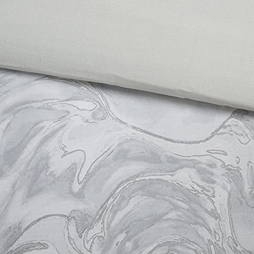 Madison Park Emory Cozy Cotton Comforter Set, Modern Marble Design All Season Down Alternative Casual Bedding with Matching Shams, Decorative Pillows, Queen(90″x90″), Grey 7 Piece | The Storepaperoomates Retail Market - Fast Affordable Shopping
