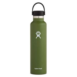Hydro Flask Standard Mouth Water Bottle, Flex Cap – 24 oz, Olive
