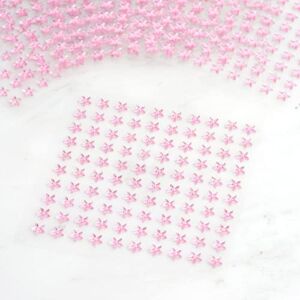 TABLECLOTHSFACTORY Self Adhesive Diamond Rhinestone Star Shape Peel Stickers- Pink – 600 PCS