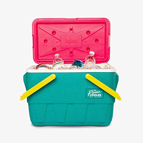 Igloo Retro Jade 25 Qt Lunch Picnic Basket Cooler | The Storepaperoomates Retail Market - Fast Affordable Shopping
