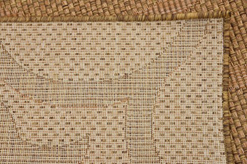 Unique Loom Collection Bohemian, Botanical, Coastal, Vintage, Indoor and Outdoor Area Rug, 8 ft x 11 ft 4 in, Brown/Beige | The Storepaperoomates Retail Market - Fast Affordable Shopping