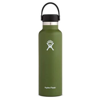 Hydro Flask Standard Mouth Water Bottle, Flex Cap – 21 oz, Olive | The Storepaperoomates Retail Market - Fast Affordable Shopping