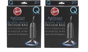 Hoover AH10000 Platinum Type-Q HEPA Vacuum Bag, Two 2-Packs: Total 4 Bags (4 Bags)