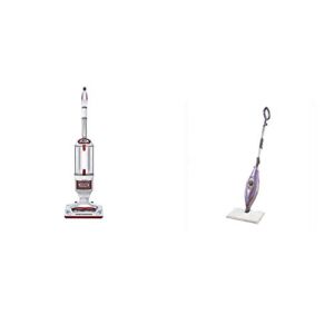 Shark Rotator Professional Upright Corded Bagless Vacuum with Lift-Away Hand Vacuum and Anti-Allergy Seal, Red & Steam Pocket Mop Hard Floor Cleaner with Swivel Steering XL Water Tank
