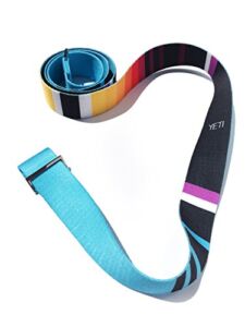 YETI YOGA – The Horatio Yoga Carrier/Stretching Strap, Durable Two-in-One Yoga Strap, 100% Cotton with Metal Buckles